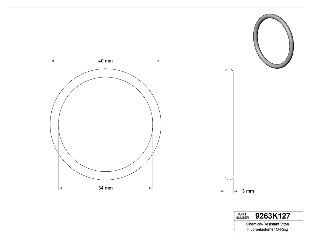 Technical drawing - 9263K127